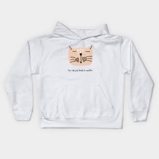 Catshirt ONE CAT JUST LEADS TO ANOTHER Cute Kitty Cat Kids Hoodie